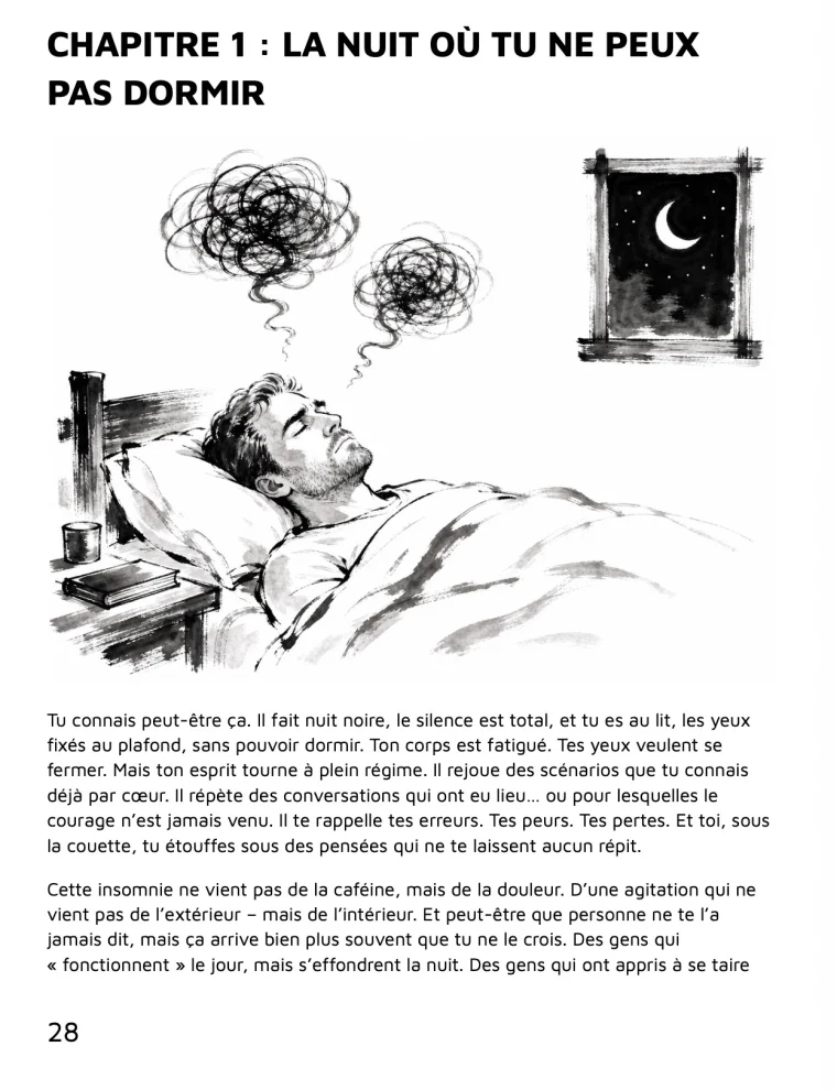 Lâche prise sur ce qui te détruit — Chapitre 1 : la nuit où tu ne peux pas dormir — page 28