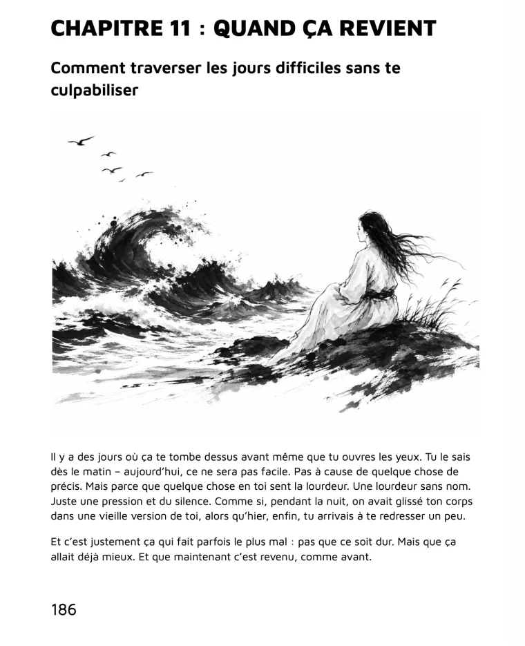 Lâche prise sur ce qui te détruit — Chapitre 11 : quand ça revient — traverser les jours difficiles — page 186